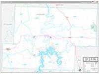 Hickory, Mo Carrier Route Wall Map