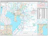 Hillsborough, Fl Carrier Route Wall Map