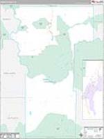 Hinsdale, Co Carrier Route Wall Map