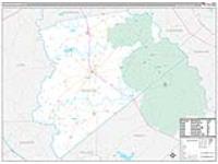 Houston, Tx Carrier Route Wall Map
