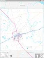 Howard, Tx Carrier Route Wall Map