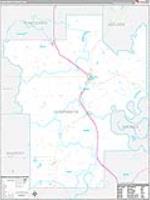 Humphreys, Ms Carrier Route Wall Map