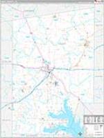 Hunt, Tx Carrier Route Wall Map