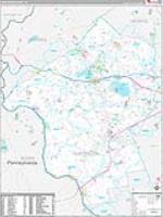 Hunterdon, Nj Carrier Route Wall Map