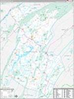 Huntingdon, Pa Carrier Route Wall Map