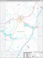 Huntington, In Carrier Route Wall Map