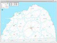 Huron, Mi Carrier Route Wall Map