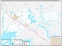 Iberia Parish (), La Carrier Route Wall Map