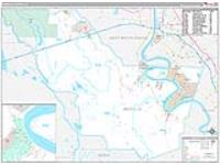 Iberville Parish (), La Carrier Route Wall Map