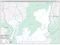 Idaho, Id Carrier Route Wall Map