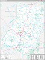 Indiana, Pa Carrier Route Wall Map
