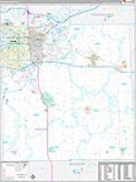 Ingham, Mi Carrier Route Wall Map