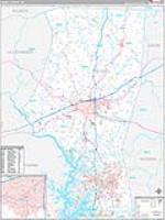 Iredell, Nc Carrier Route Wall Map