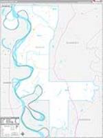 Issaquena, Ms Carrier Route Wall Map