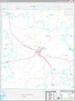 Jack, Tx Carrier Route Wall Map