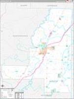 Jackson, Ar Carrier Route Wall Map