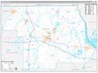 Jackson, Fl Carrier Route Wall Map