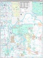 Jackson, Mo Wall Map Zip Code