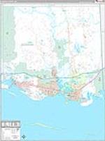 Jackson, Ms Carrier Route Wall Map