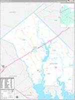 Jackson, Tx Carrier Route Wall Map