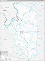 Jackson, Wv Carrier Route Wall Map