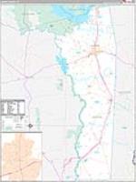 Jasper, Tx Carrier Route Wall Map
