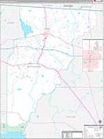 Jefferson, Fl Carrier Route Wall Map