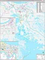 Jefferson Parish (), La Carrier Route Wall Map