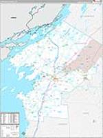 Jefferson, Ny Carrier Route Wall Map