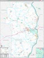 Jefferson, Oh Carrier Route Wall Map