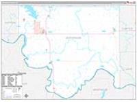 Jefferson, Ok Carrier Route Wall Map