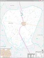 Jenkins, Ga Carrier Route Wall Map