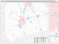 Johnson, Tx Carrier Route Wall Map