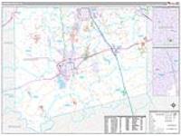 Johnson, Tx Wall Map Zip Code