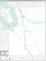 Johnson, Wy Wall Map Zip Code