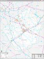 Johnston, Nc Carrier Route Wall Map
