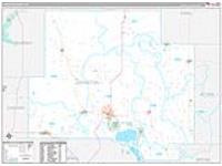 Johnston, Ok Carrier Route Wall Map