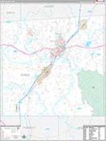 Jones, Ms Carrier Route Wall Map