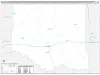 Jones, Sd Carrier Route Wall Map