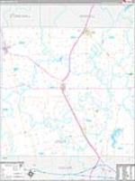 Jones, Tx Carrier Route Wall Map