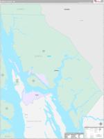 Juneau Borough (), Ak Wall Map