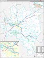 Kanawha, Wv Carrier Route Wall Map