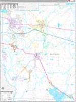 Kaufman, Tx Carrier Route Wall Map