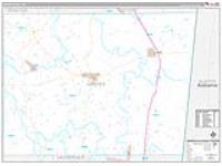Kemper, Ms Carrier Route Wall Map