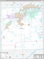 Kendall, Il Wall Map Zip Code