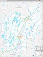 Kennebec, Me Carrier Route Wall Map