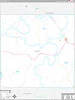 Kent, Tx Carrier Route Wall Map