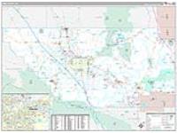 Kern, Ca Carrier Route Wall Map