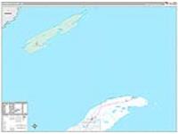 Keweenaw, Mi Wall Map Zip Code