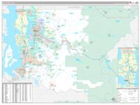 King County WA Zip Code Wall Map Basic Style By MarketMAPS MapSales